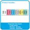 C-Line Products 8-1/2" x 11" Assorted 7-Pocket Expanding File, 12EA/DS 58300-DS - alternate 3